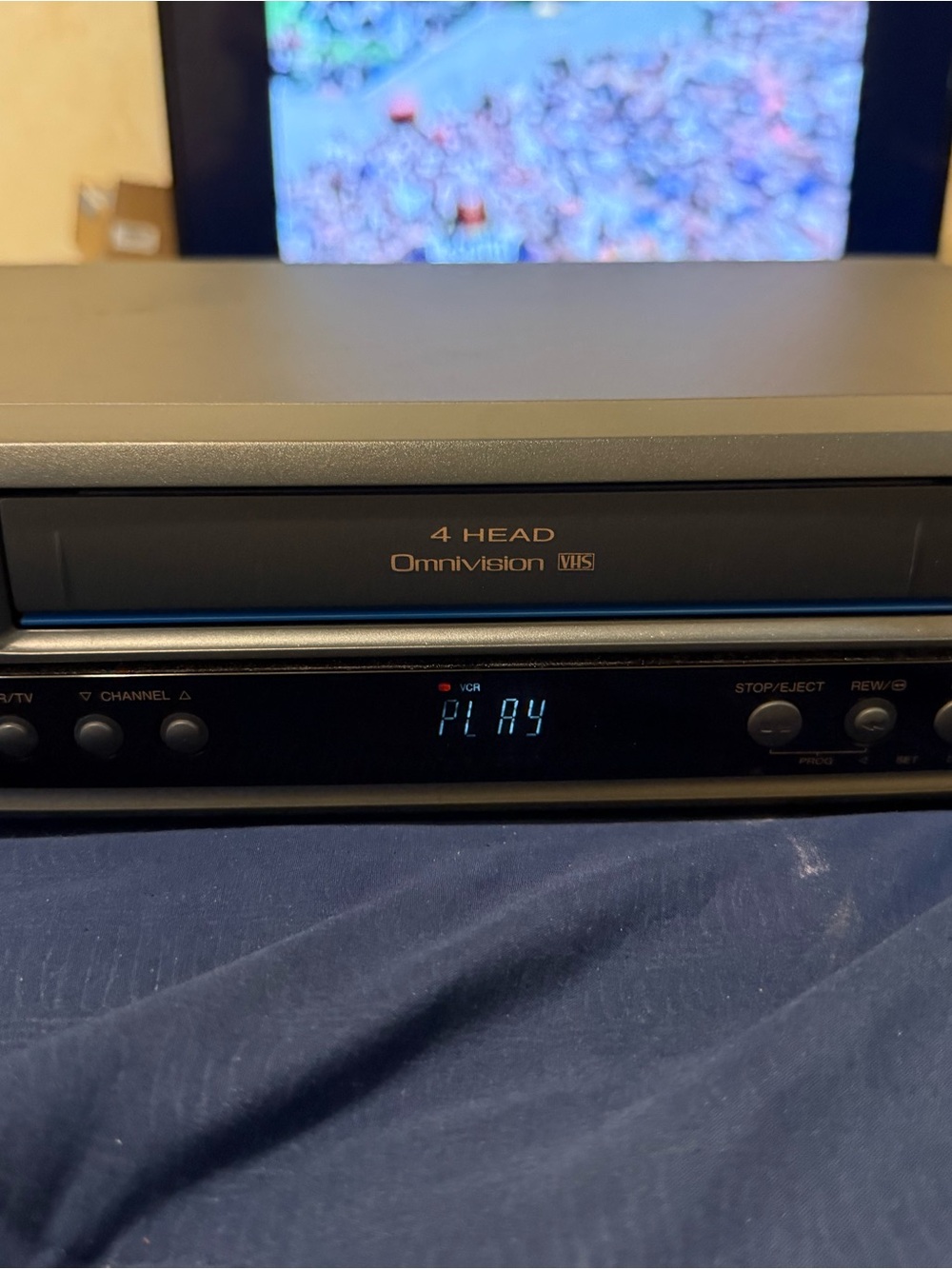 Panasonic Omnivision PV-7400 Blue Line VCR Player - No Remote - Tested Working